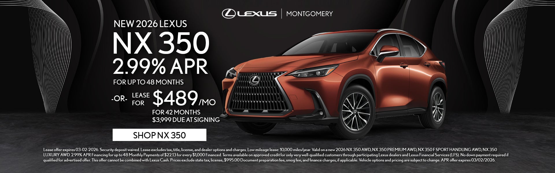 NEW 2026 LEXUS NX 350
